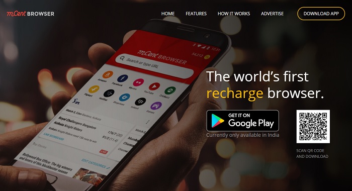 mcent browser free recharge app