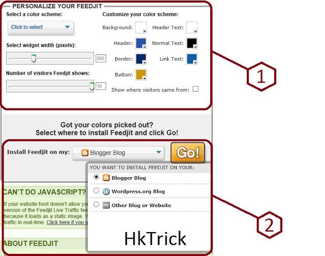 Customize Live Traffic feed box