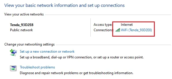 wifi connection name