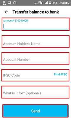 Bank Account Details