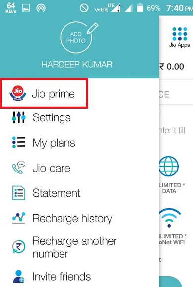 Jio Prime Membership