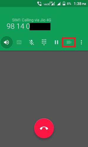 convert voice to video call