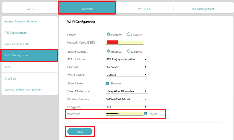 Change Jiofi Password