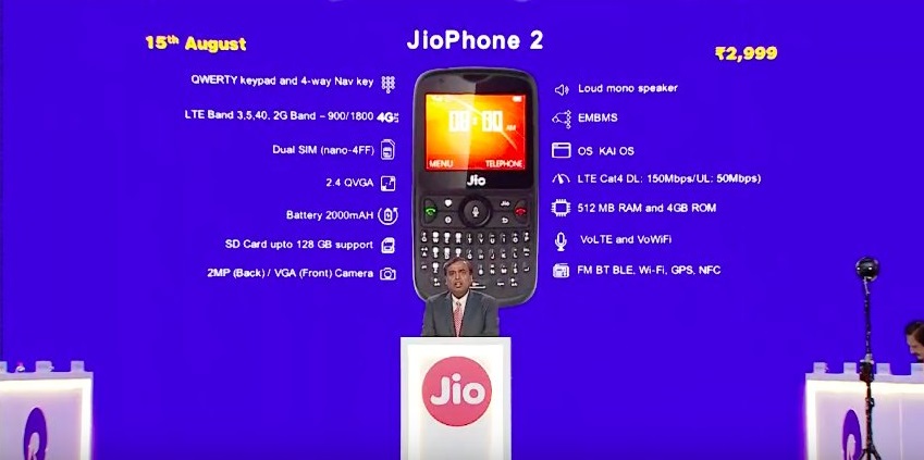 Reliance jio phone 2 ki jankari hindi me