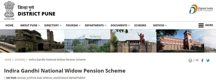 Maharashtra Vidhawa Pension Yojana  Online form 2024 In Hindi