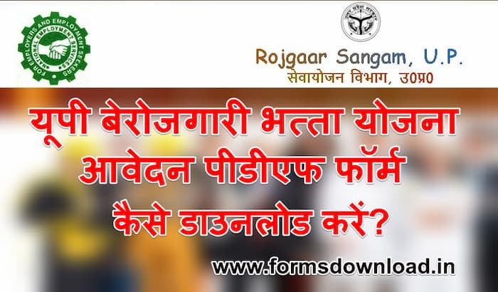 यूपी बेरोजगारी भत्ता योजना आवेदन पीडीएफ फॉर्म | UP Berojgar Bhatta Scheme 2024 PDF Form