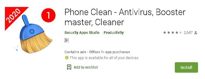 मोबाइल जंक फ़ाइल क्लियर करने वाले एप डाउनलोड करें. Top 10 Android Phone Cleaner App