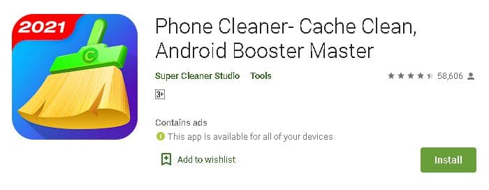 मोबाइल जंक फ़ाइल क्लियर करने वाले एप डाउनलोड करें. Top 10 Android Phone Cleaner App