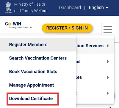 Download certificate