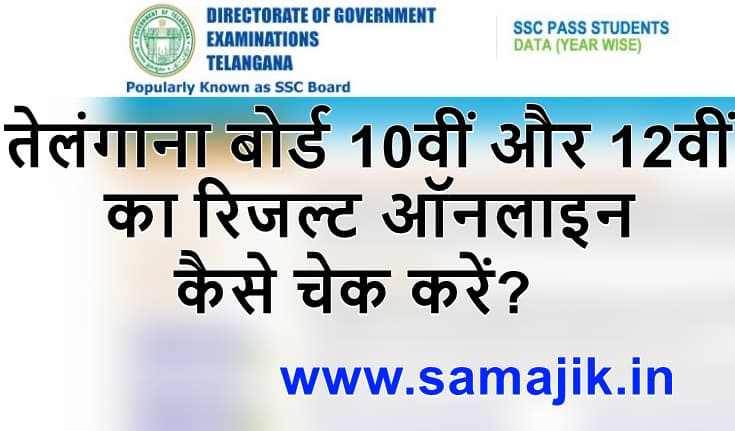 तेलंगाना बोर्ड 10th और 12th परीक्षा परिणाम 2024 कैसे चेक करें? How to check Telangana board 10th and 12th results 2024?